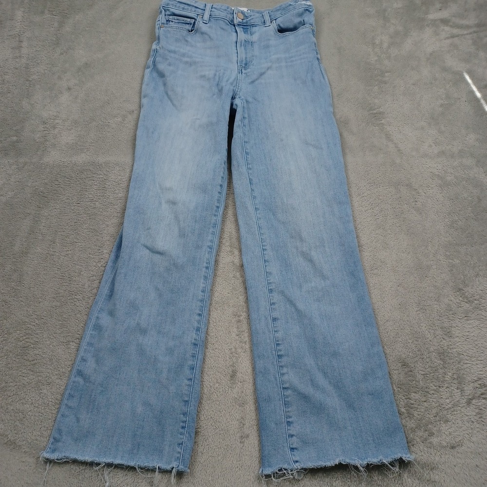 Paige Jeans Womens 27 Blue Denim Relaxed Colette Light Wash Frayed